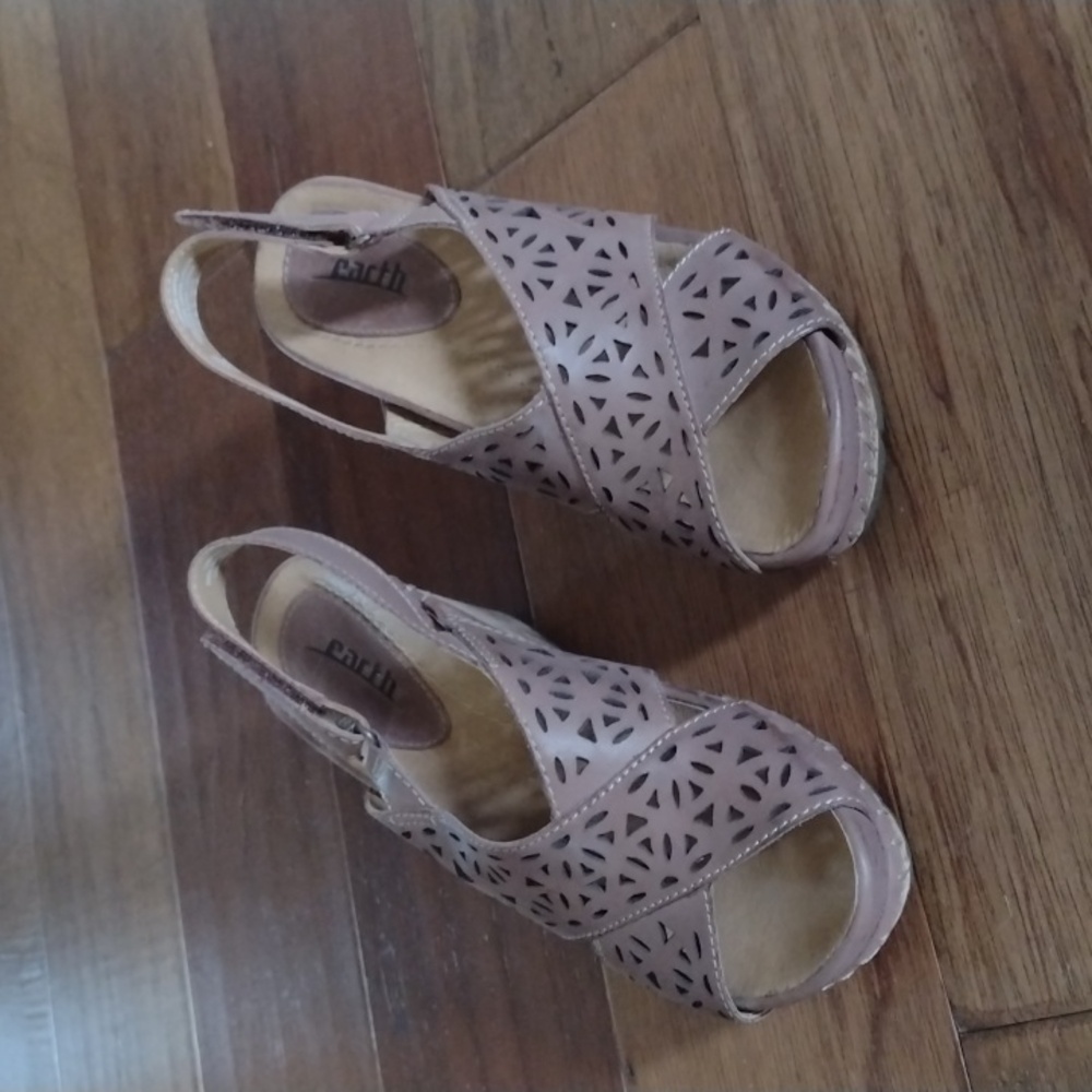 Cork wedge sandals Earth brand